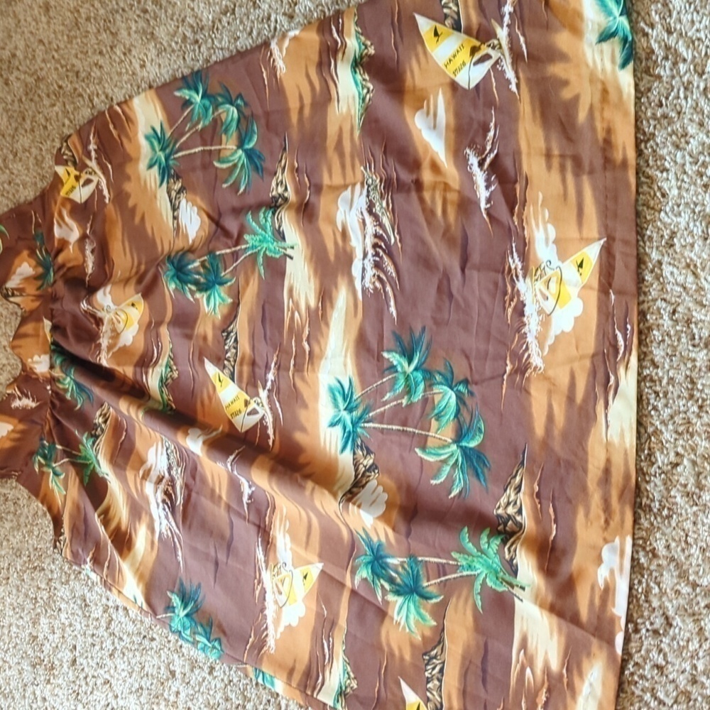 Kailua Sportswear Hawaii Made In USA Printed Vintage Sleeveless Sack Dress - Picture 3 of 13